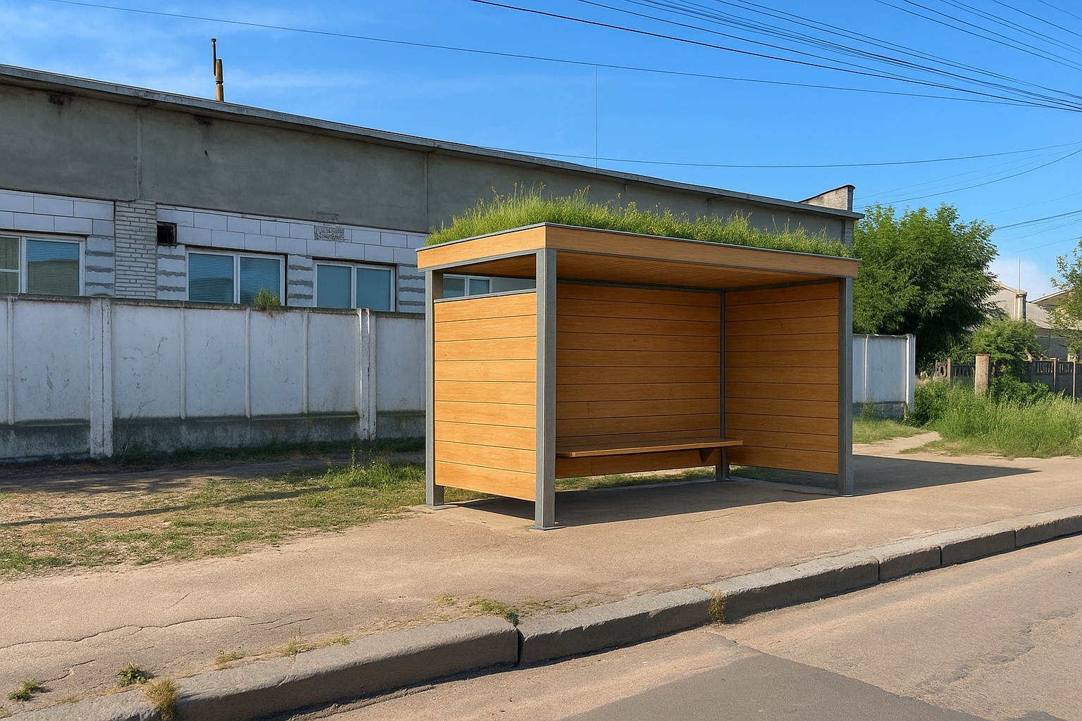 Реновація автобусної зупинки в Мар’янівці