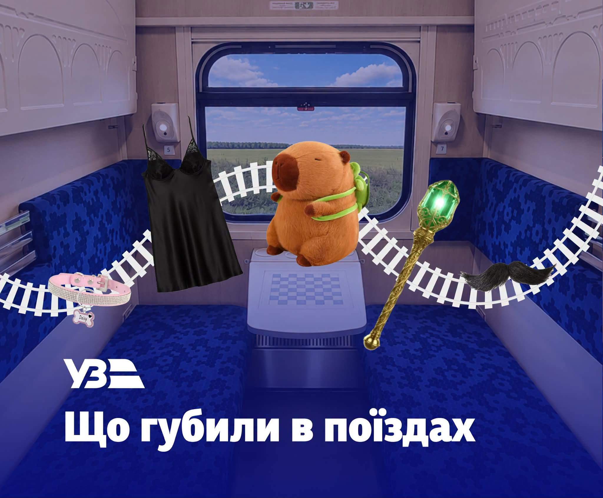 Дерев’яний посох, віск для вусів і пальто бульдога. Що забували пасажири в українських потягах останнім часом?