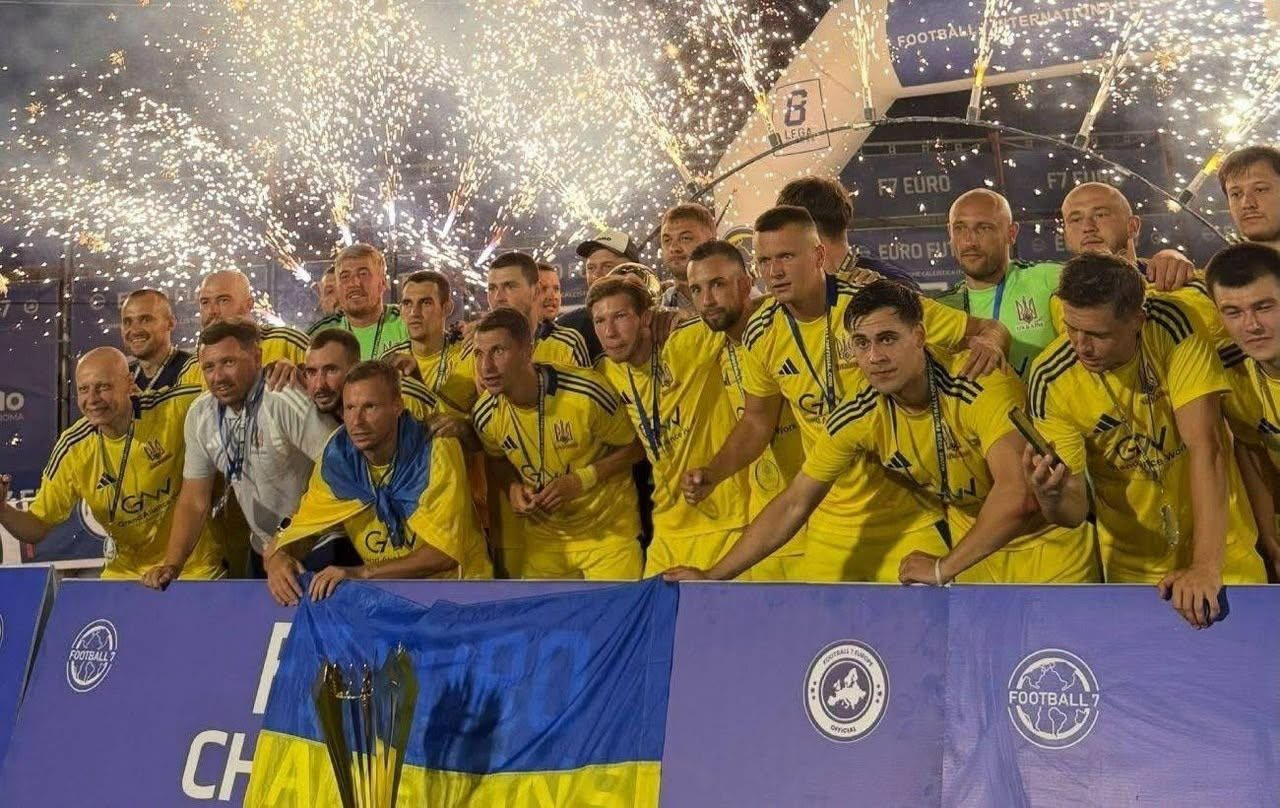 Троє житомирян у складі збірної України виграли чемпіонат Європи з футболу 7х7